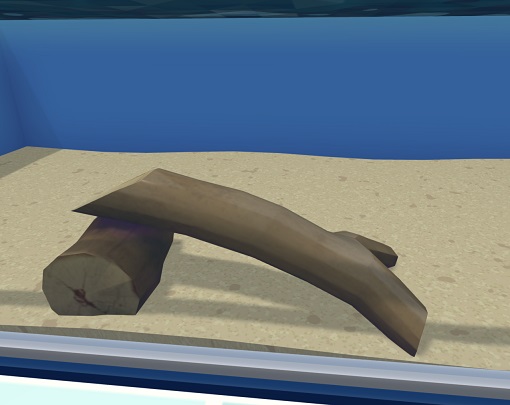 Deze Houten Grot bestaat uit een stuk hout en een tweede stuk, dat daar met één kant dwars over ligt. Zo ontstaat een kleine overkapping.