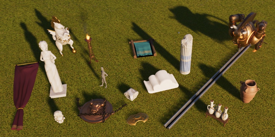 Herbeleef het Klassieke Tijdperk door je Park in een Mythologisch kleedje te stoppen.