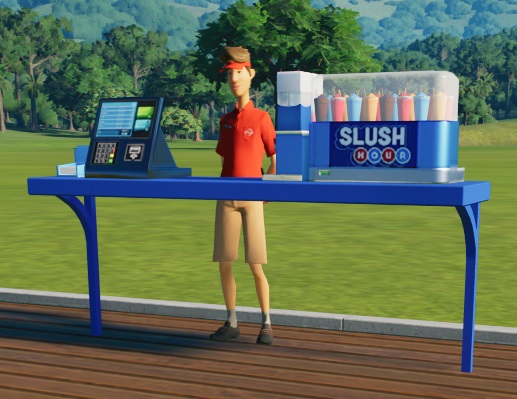 Slush is in Planet Coaster 2 een matig dure drank.
