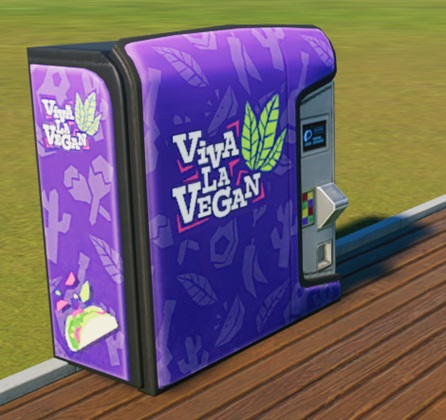 De Viva La Vegan-Automaat verkoopt Burrito's.