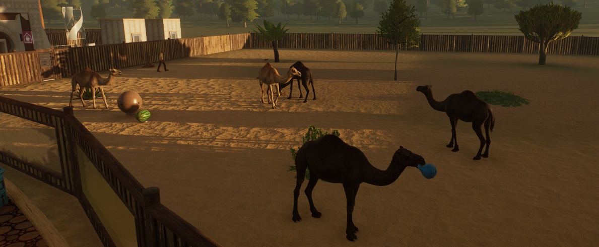 De Dromedaris verschijnt in het spel in veel verschillende vachtkleuren.