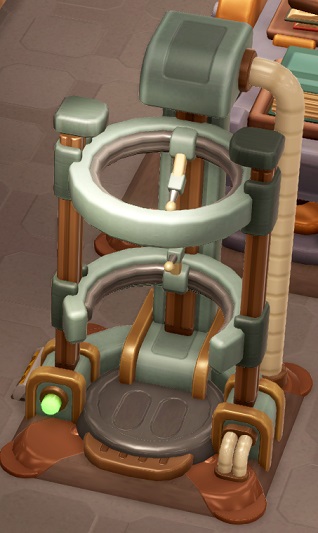 De Robo Mod-Stop III heeft op de centrale verticale as een enorm 'sluitstuk' meegekregen, plus een lange buis die de balk volgt.